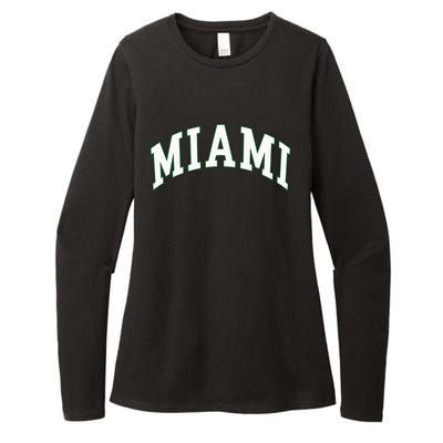 Miami Womens CVC Long Sleeve Shirt