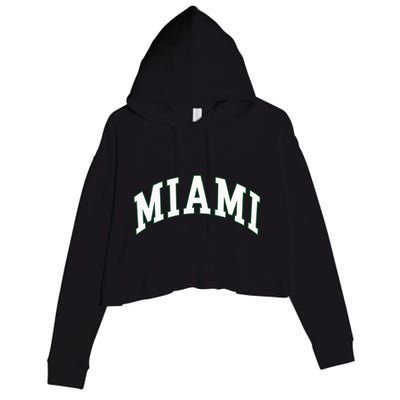 Miami Crop Fleece Hoodie