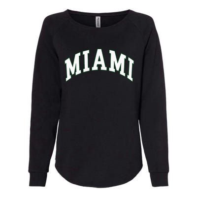 Miami Womens California Wash Sweatshirt