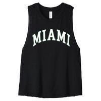 Miami Women's Racerback Cropped Tank