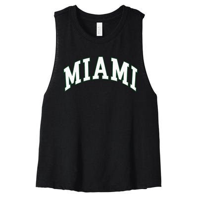 Miami Women's Racerback Cropped Tank