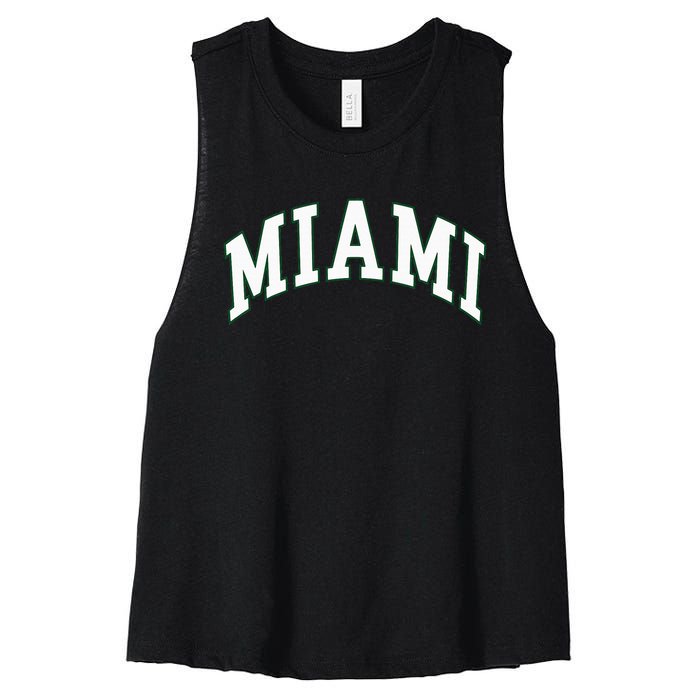 Miami Women's Racerback Cropped Tank