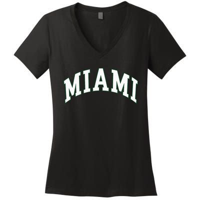 Miami Women's V-Neck T-Shirt