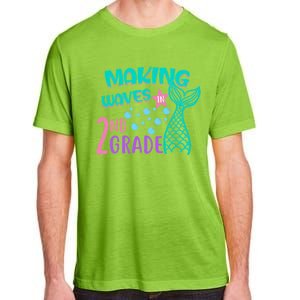 Mermaid MakingWaves In 2Nd Grade Second Grade Gift Adult ChromaSoft Performance T-Shirt