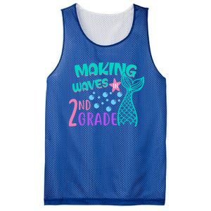 Mermaid MakingWaves In 2Nd Grade Second Grade Gift Mesh Reversible Basketball Jersey Tank