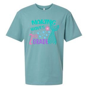 Mermaid MakingWaves In 2Nd Grade Second Grade Gift Sueded Cloud Jersey T-Shirt