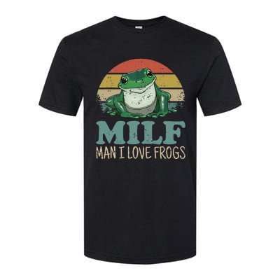 MILF Man I Love Frogs Funny Saying Frog Amphibian Lovers Softstyle CVC T-Shirt