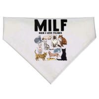 MILF Man I Love Felines Funny Cat Vintage USA-Made Doggie Bandana