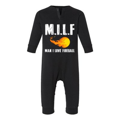 Man M I L F I Love F.I.R.E.B.A.L.L Infant Fleece One Piece