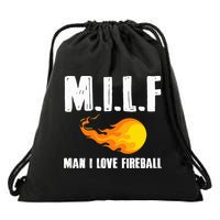 Man M I L F I Love F.I.R.E.B.A.L.L Drawstring Bag