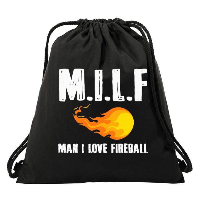 Man M I L F I Love F.I.R.E.B.A.L.L Drawstring Bag