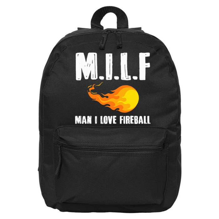 Man M I L F I Love F.I.R.E.B.A.L.L 16 in Basic Backpack