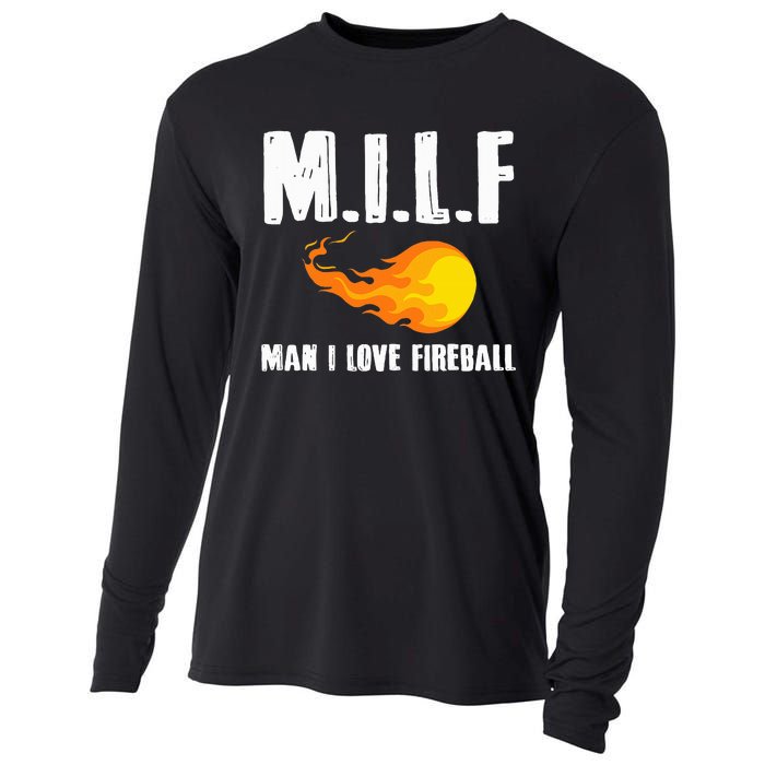 Man M I L F I Love F.I.R.E.B.A.L.L Cooling Performance Long Sleeve Crew