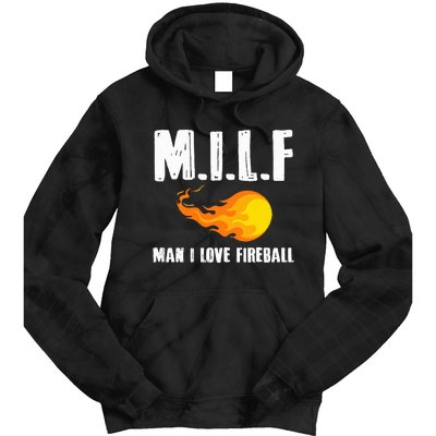 Man M I L F I Love F.I.R.E.B.A.L.L Tie Dye Hoodie