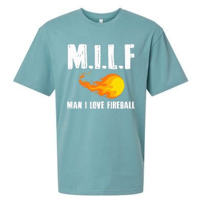 Man M I L F I Love F.I.R.E.B.A.L.L Sueded Cloud Jersey T-Shirt