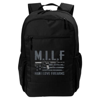 M.I.L.F Man I Love Firearms Funny Rifle Pro Gun Backpack