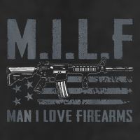 M.I.L.F Man I Love Firearms Funny Rifle Pro Gun 11oz C Handle Ceramic Mug