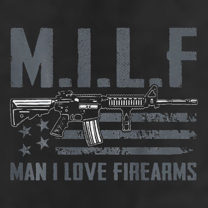 M.I.L.F Man I Love Firearms Funny Rifle Pro Gun 11oz C Handle Ceramic Mug