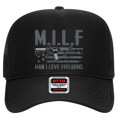 M.I.L.F Man I Love Firearms Funny Rifle Pro Gun Trucker Hat
