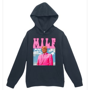 M.I.L.F Man I Love Felons Funny Trump Pink 2024 Election Urban Pullover Hoodie