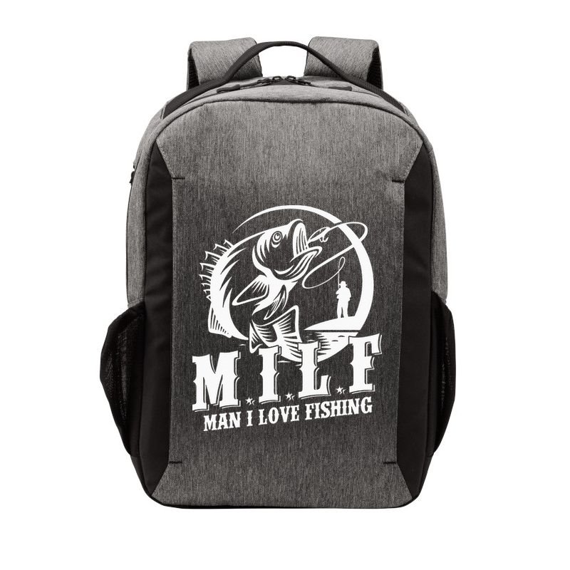 MILF Man I Love Fishing Funny Fisherman Fishing Gift Vector Backpack