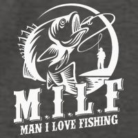 MILF Man I Love Fishing Funny Fisherman Fishing Gift Vector Backpack
