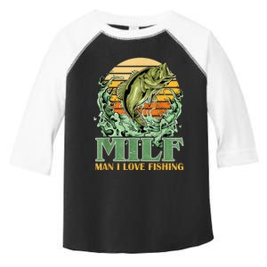 MILF Man I Love Fishing Funny Sayings Gift For Fisherme Toddler Fine Jersey T-Shirt