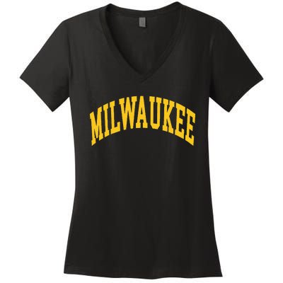 Milwaukee Women's V-Neck T-Shirt