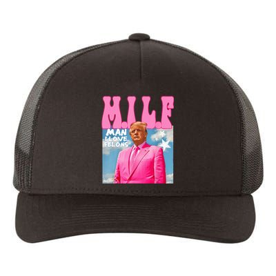 M.I.L.F Man I Love Felons Funny Trump 2024 Election Yupoong Adult 5-Panel Trucker Hat