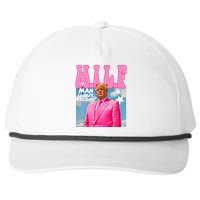 M.I.L.F Man I Love Felons Funny Trump 2024 Election Snapback Five-Panel Rope Hat