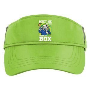 Meet Me In The Penalty Box Funny Ice Hockey Gift Adult Drive Performance Visor