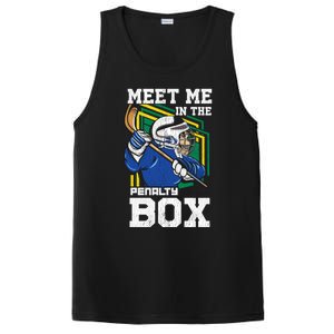 Meet Me In The Penalty Box Funny Ice Hockey Gift PosiCharge Competitor Tank