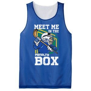 Meet Me In The Penalty Box Funny Ice Hockey Gift Mesh Reversible Basketball Jersey Tank