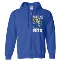 Meet Me In The Penalty Box Funny Ice Hockey Gift Full Zip Hoodie