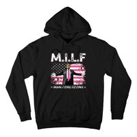 Milf Man I Love Felons American Flag Trump 2024 Hoodie