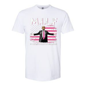 Milf Man I Love Felons American Flag Trump 2024 Softstyle CVC T-Shirt