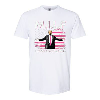 Milf Man I Love Felons American Flag Trump 2024 Softstyle CVC T-Shirt