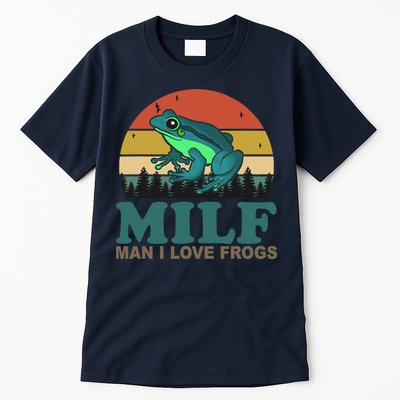 MILF Man I Love Frogs Funny Saying Frog Amphibian Lovers Tall T-Shirt
