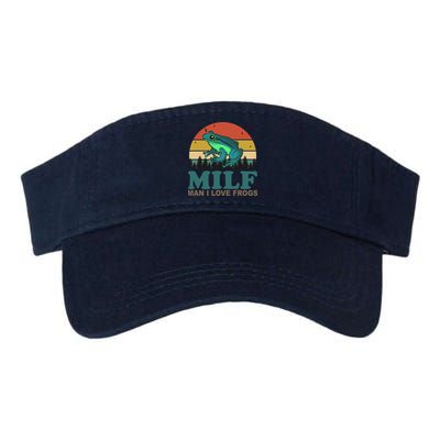 MILF Man I Love Frogs Funny Saying Frog Amphibian Lovers Visor