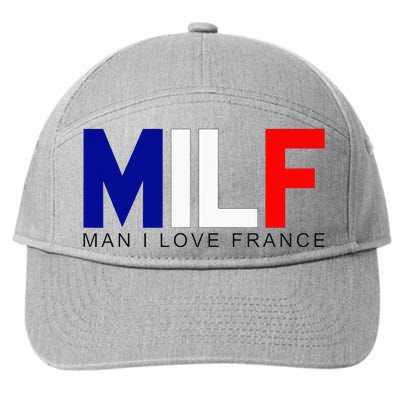 Milf Man I Love France Funny Adult Naughty 7-Panel Snapback Hat