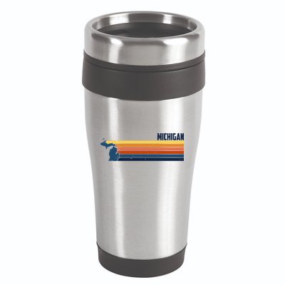 Retro Vintage Michigan 16oz Travel Tumbler