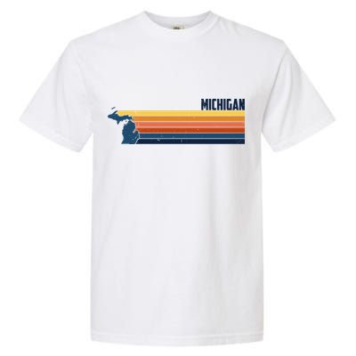 Retro Vintage Michigan Garment-Dyed Heavyweight T-Shirt
