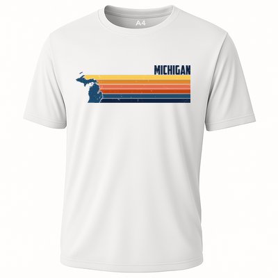 Retro Vintage Michigan Performance Shirt