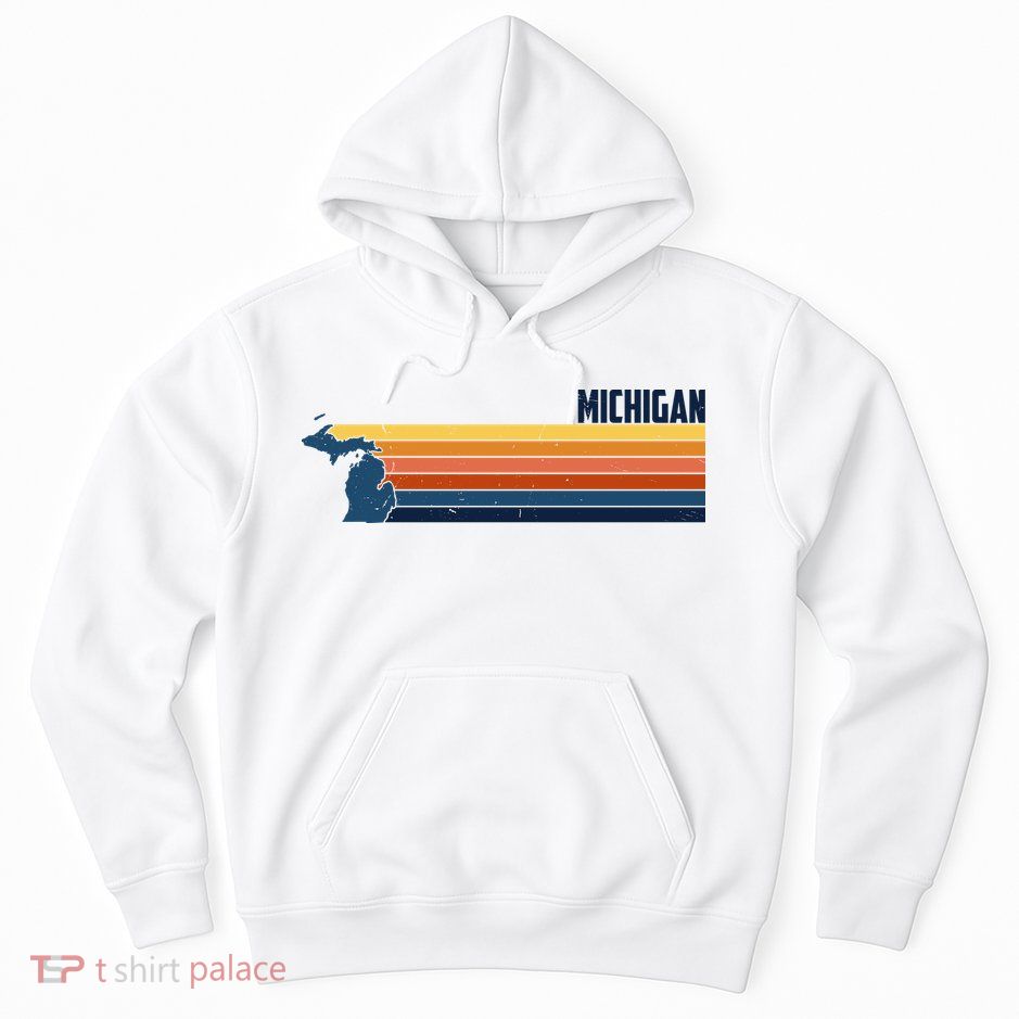 Retro Vintage Michigan Hoodie