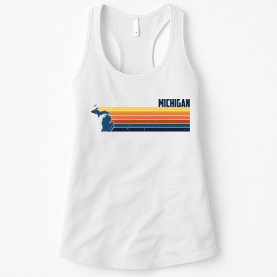 Retro Vintage Michigan Womens Tank Top