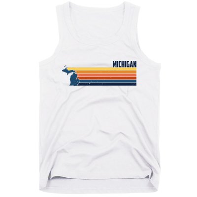 Retro Vintage Michigan Tank Top