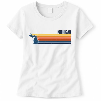 Retro Vintage Michigan Womens T-Shirt