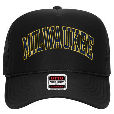 Milwaukee High Crown Mesh Back Trucker Hat