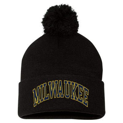 Milwaukee Pom Pom 12in Knit Beanie