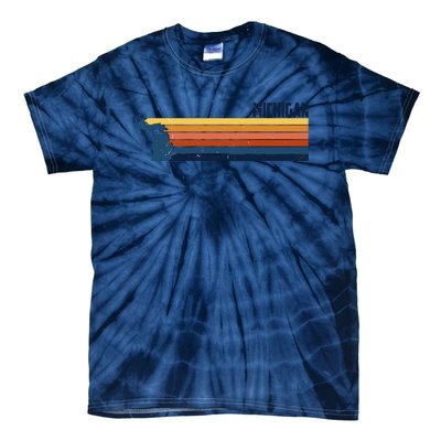 Retro Vintage Michigan Tie-Dye T-Shirt